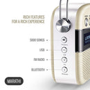 Saregama Carvaan Marathi Portable Digital Music Player (Porcelain White)