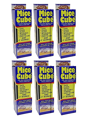 Mice Cube - Reusable Humane Mouse Trap (6-Pack)