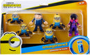 Fisher-Price Imaginext Minions The Rise of Gru Figure Pack, Set of 6 Film Character Figures for Preschool Kids Ages 3-8 Years